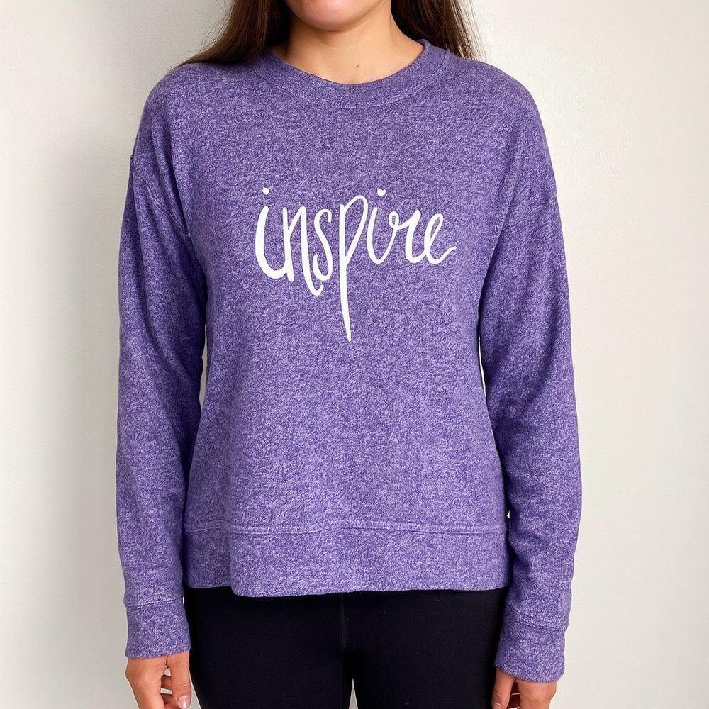 Everlast Graphic Inspire Long Sleeve Swatshirt Purple Small